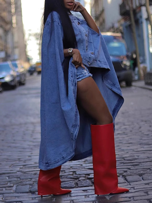 Denim-Cape-Jacke