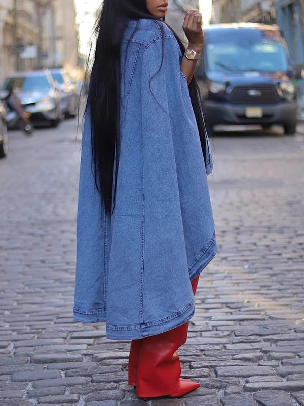 Denim-Cape-Jacke