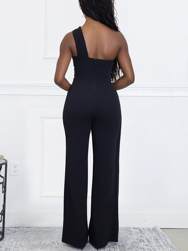 One-Shoulder-Overall mit Überlappung