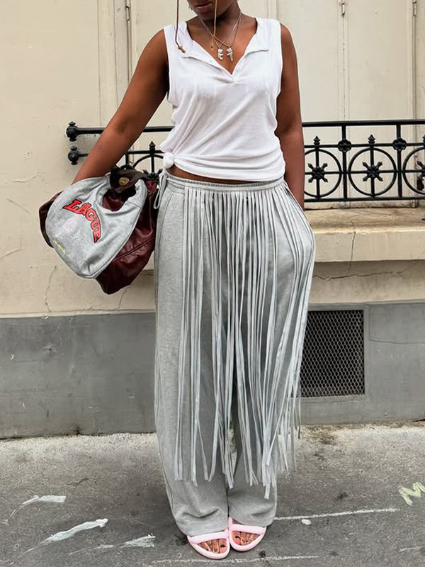 Pantalon de survêtement à franges