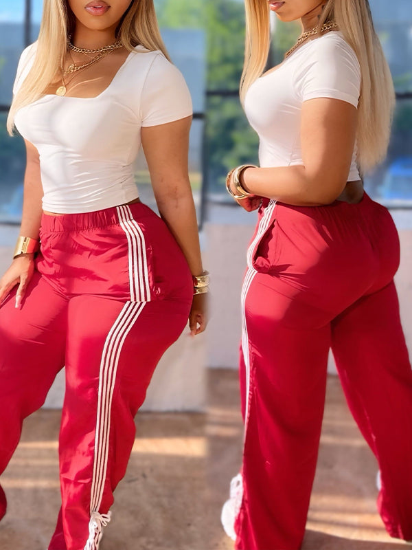 Hose mit Seitenstreifen