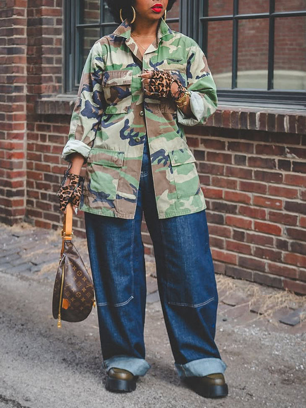 Veste cargo camouflage
