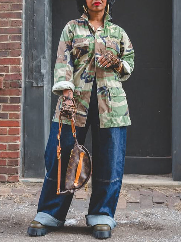 Veste cargo camouflage