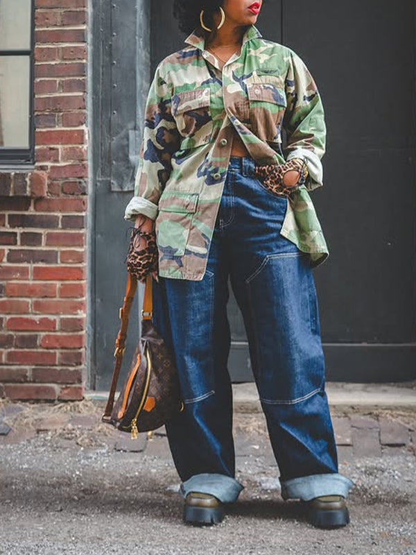 Veste cargo camouflage