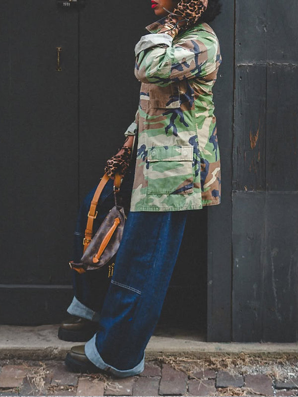 Veste cargo camouflage