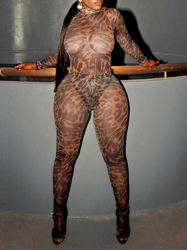 Leopard Bodysuit & Pants Set