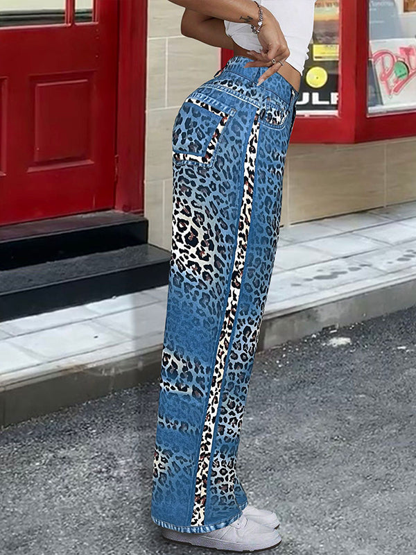 Leopard Wide-Leg Pants