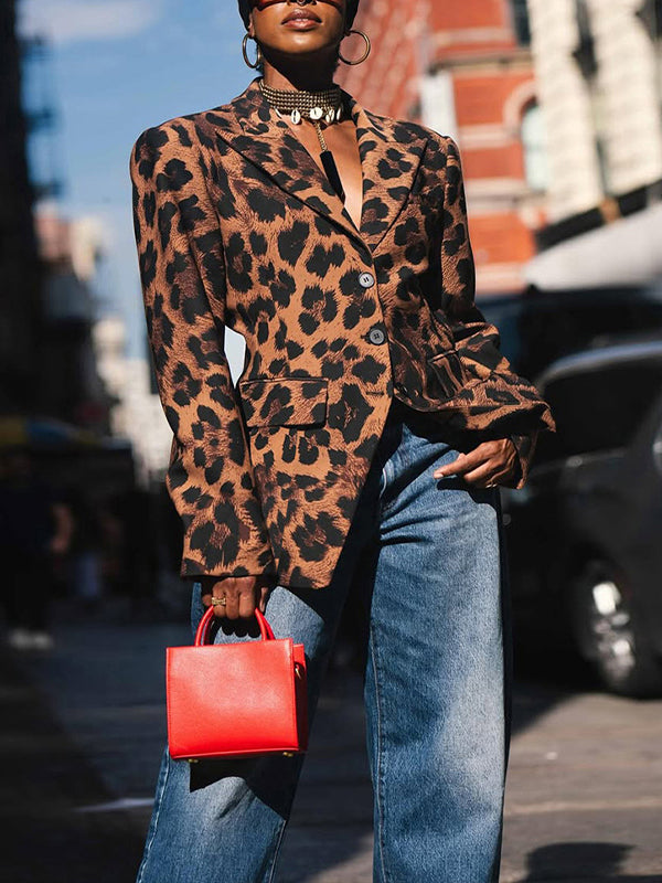 Leopard Blazer