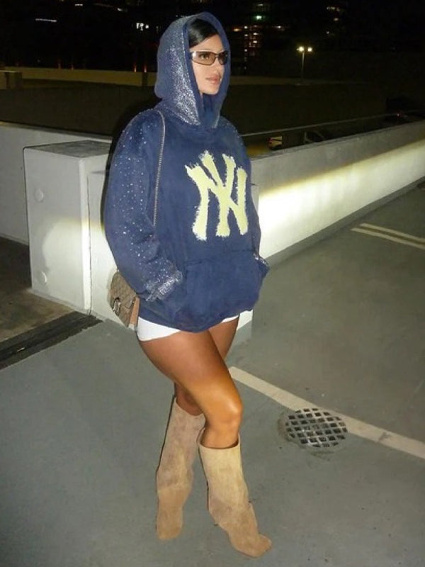 Studded Pullover Hoodie