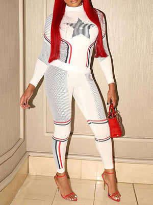 Star-Print Top & Pants Set