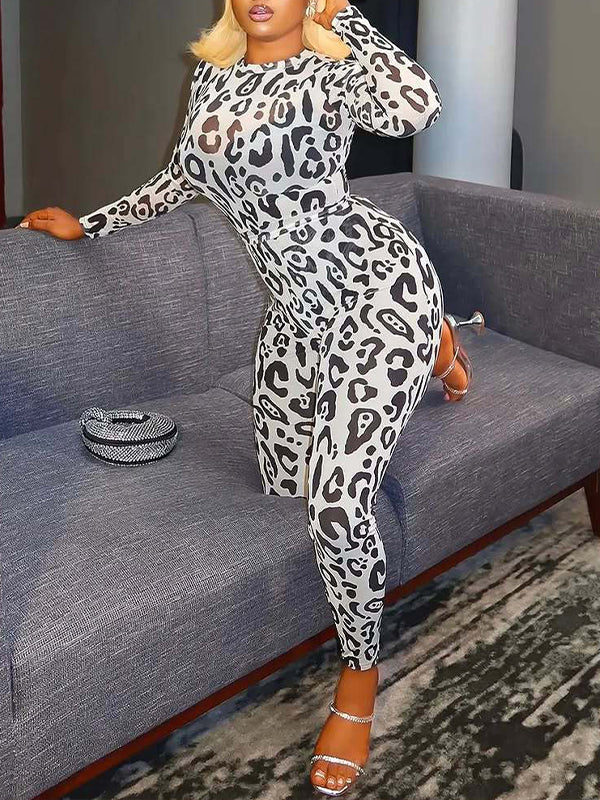 Leopard Top & Pants Set