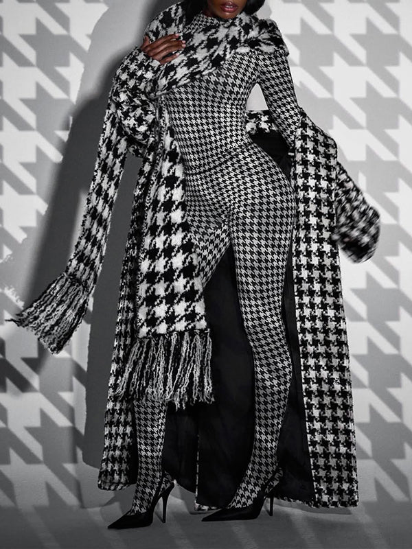 Houndstooth Top & Pants Set