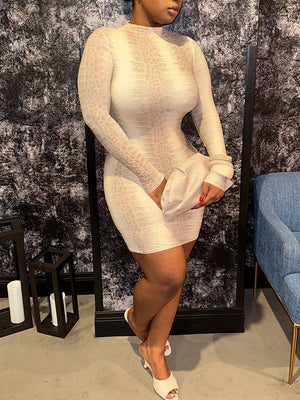 Snake Print Dress