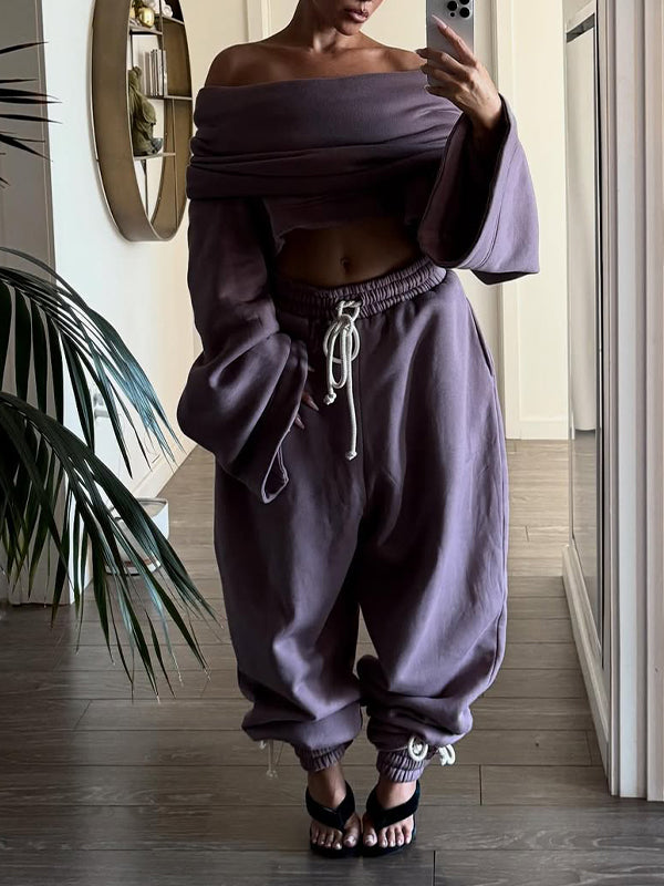 Off-Shoulder Top & Pants Set