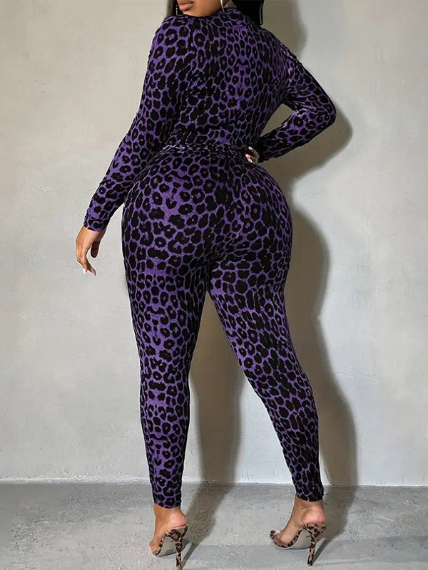 Leopard Pants Set