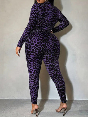 Leopard Pants Set