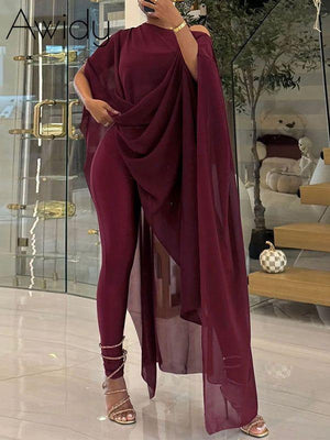 Sheer Tunic Top 3PC Set