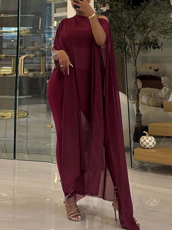 Sheer Tunic Top 3PC Set