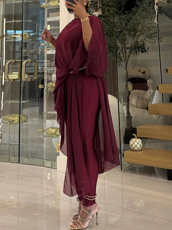 Sheer Tunic Top 3PC Set