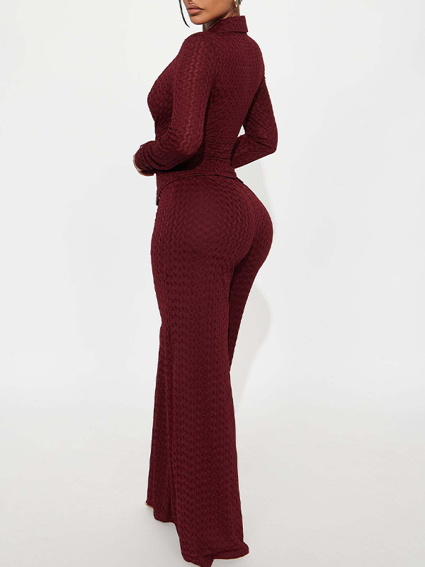 Lace-Up Shirt & Pants Set