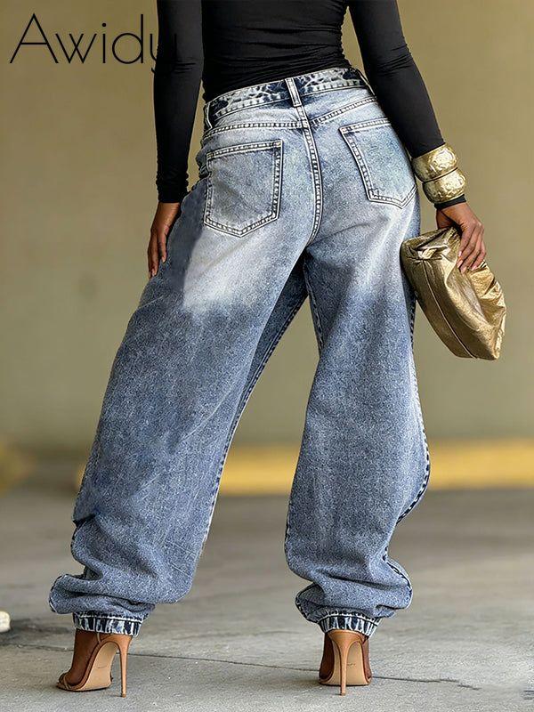 ア*ク様 orimi 24aw overlap baggy denim Asymmetric Overlap Jeans – Awidy