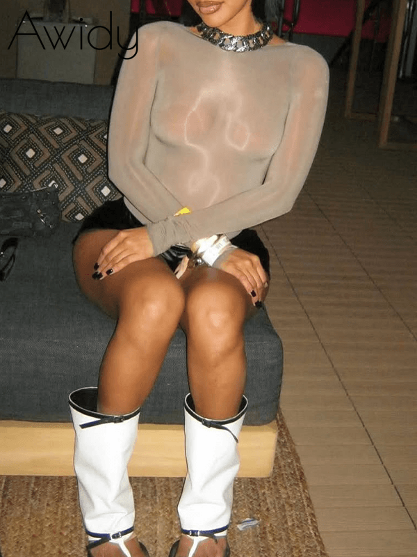 Solid Sheer Bodysuit