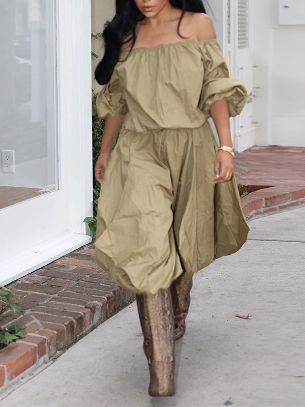 Off-Shoulder Top & Bloomers Set