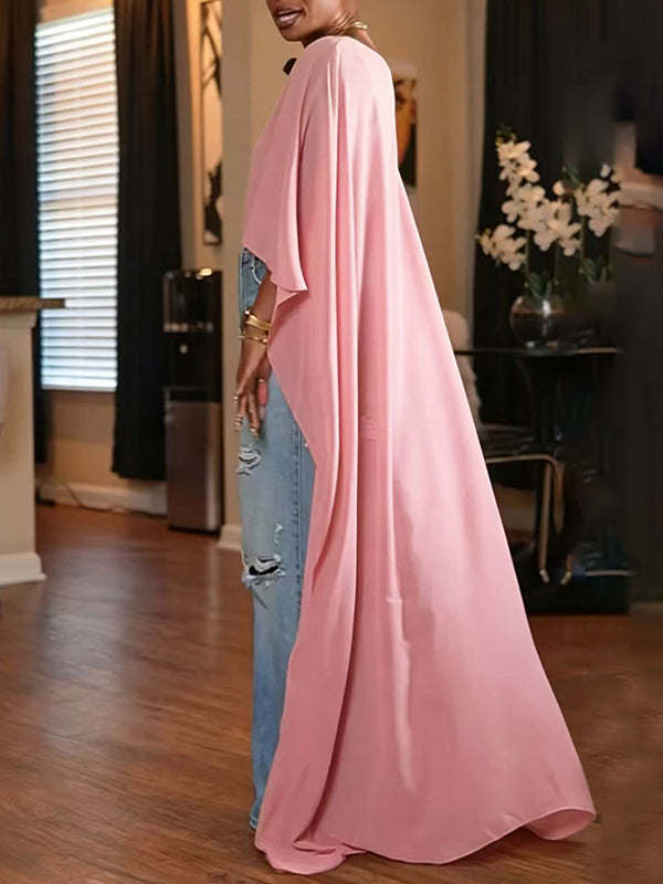 High-Low Sheer Tunic Top