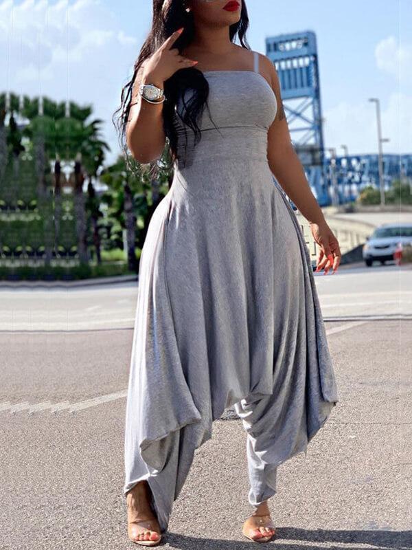 Asymmetrischer Cami-Jumpsuit