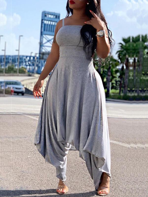Asymmetrischer Cami-Jumpsuit