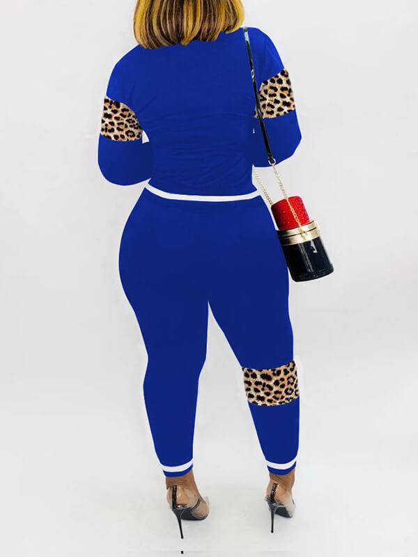 Print Combo Sweatshirt & Jogger Set--Clearance