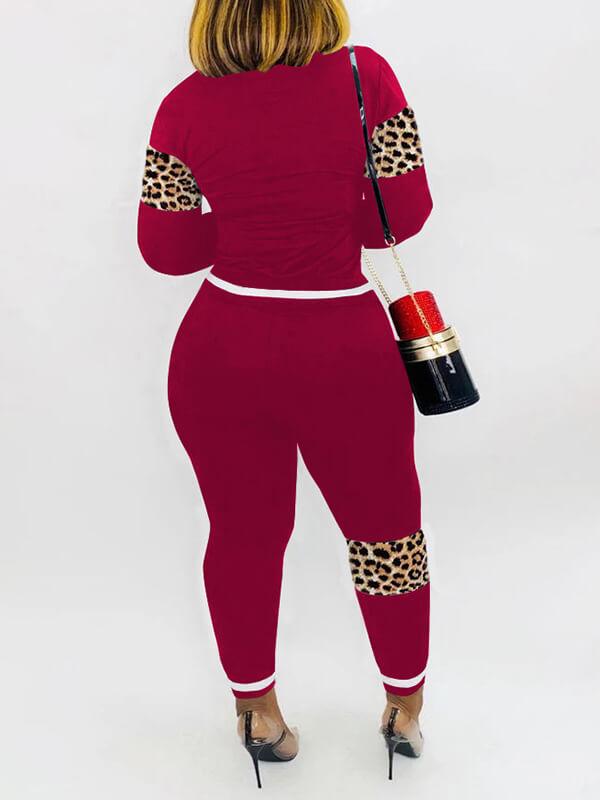 Print Combo Sweatshirt & Jogger Set--Clearance