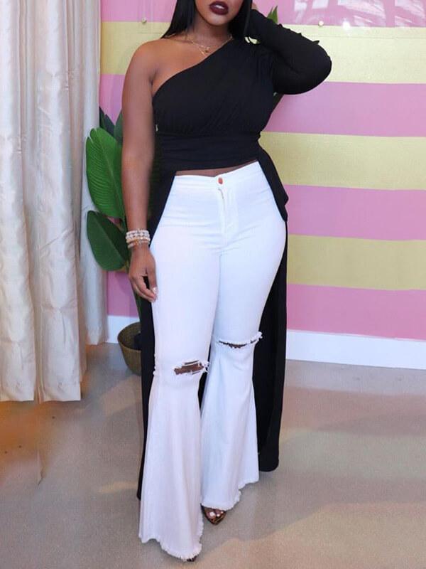 Haut asymétrique haut-bas