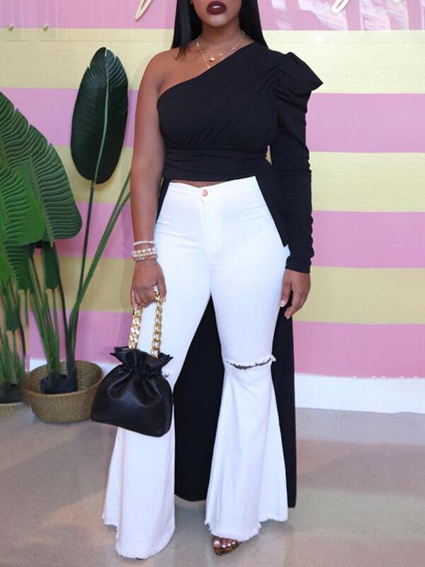 Haut asymétrique haut-bas