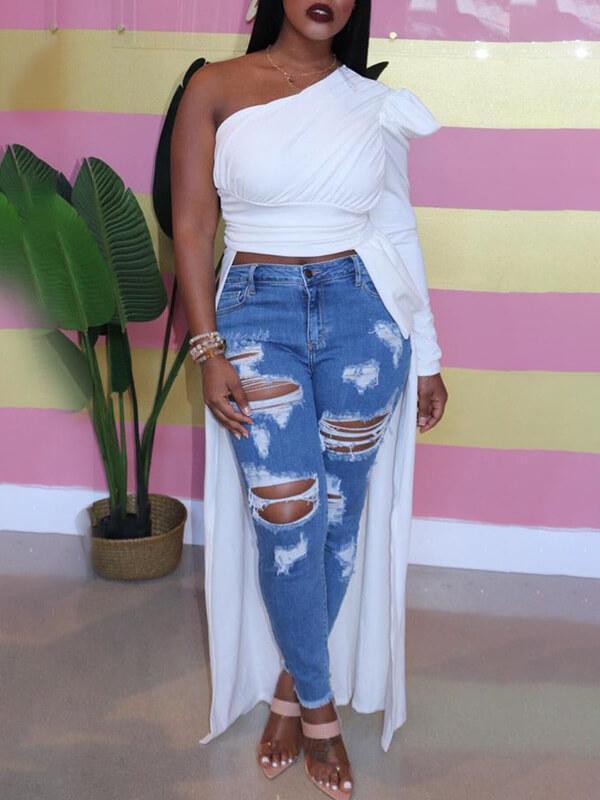 Haut asymétrique haut-bas