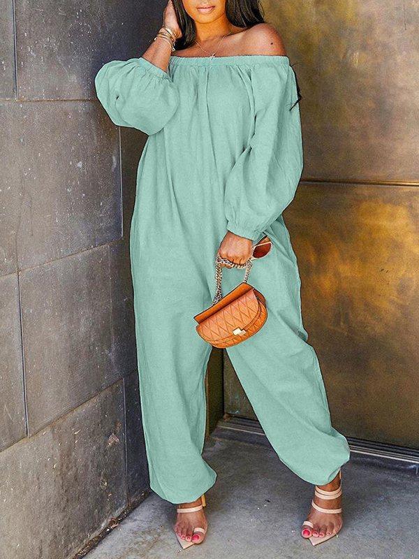 Indiebeautie Off Shoulder Heram Jumpsuit