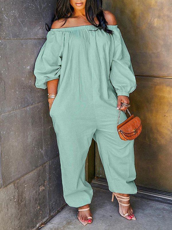 Indiebeautie Off Shoulder Heram Jumpsuit