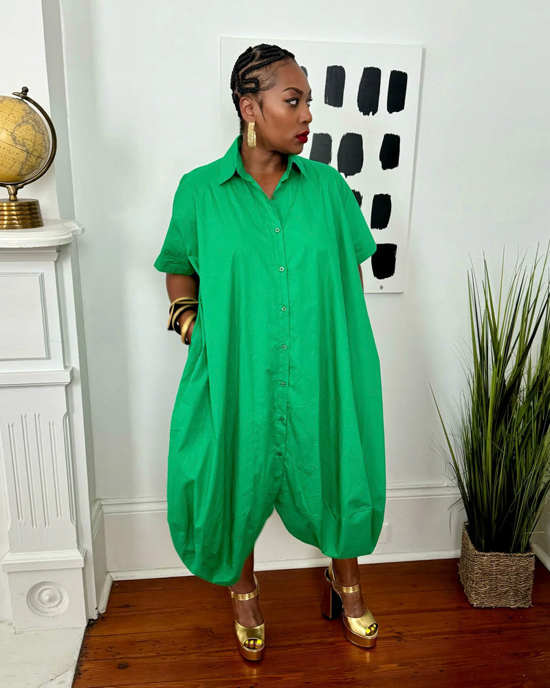 Genius Bubble Dress Green