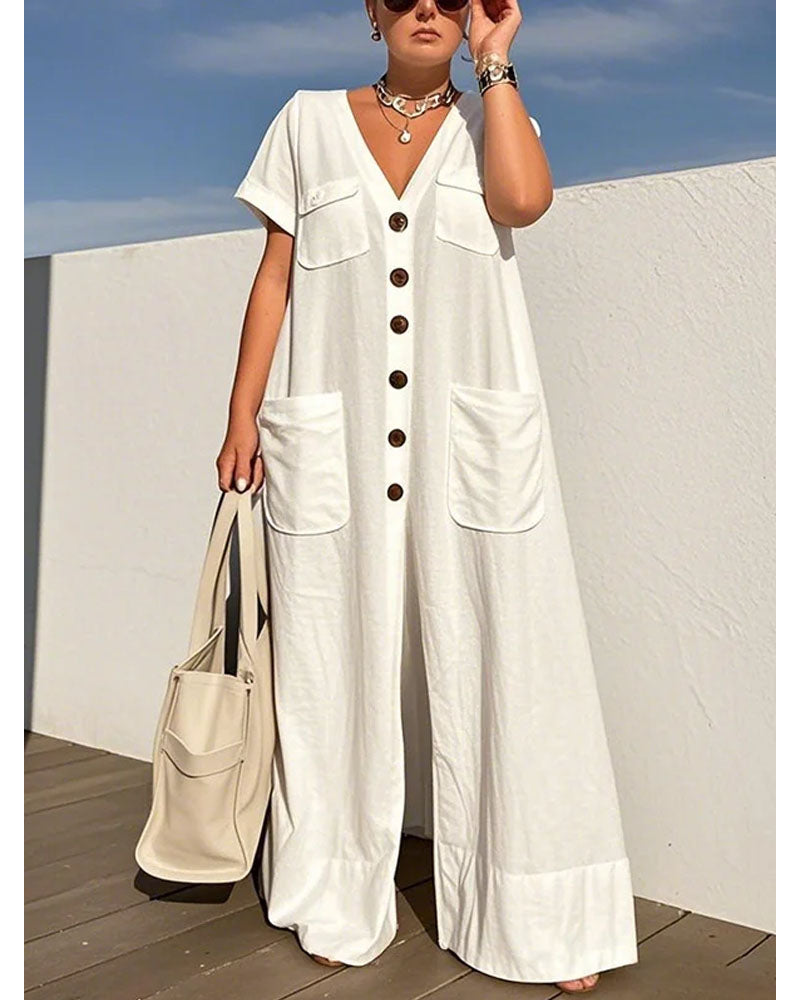 Girl Of Your Dreams Jumpsuit White