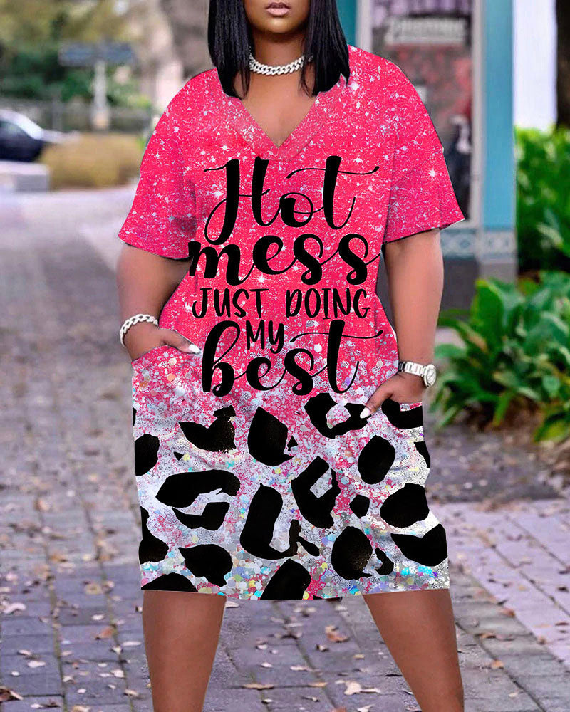Glow Motion Midi Dress Pink
