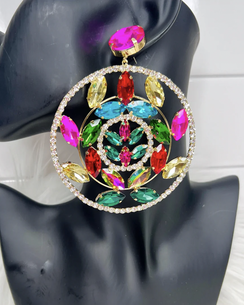 Gemstone Gina Earrings Gnia-Multi1