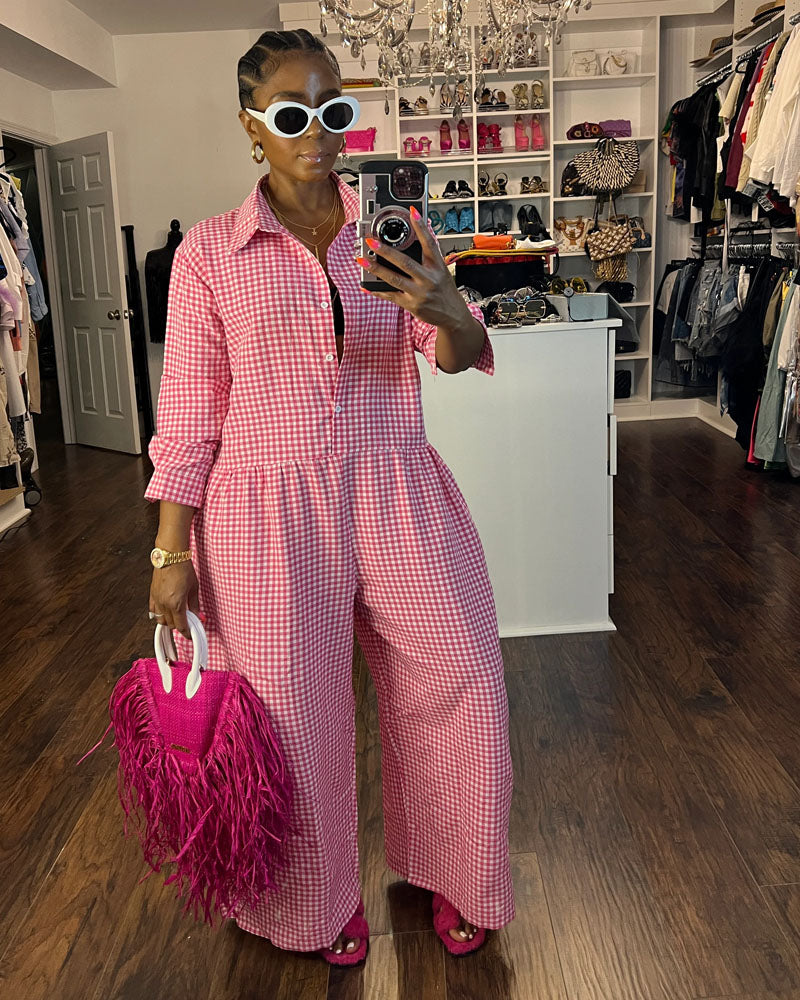 Going Somewhere Jumpsuit Pink