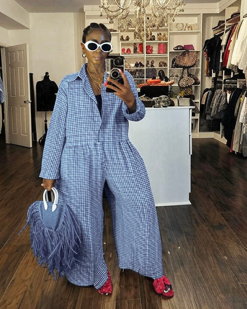 Going Somewhere Jumpsuit Blue
