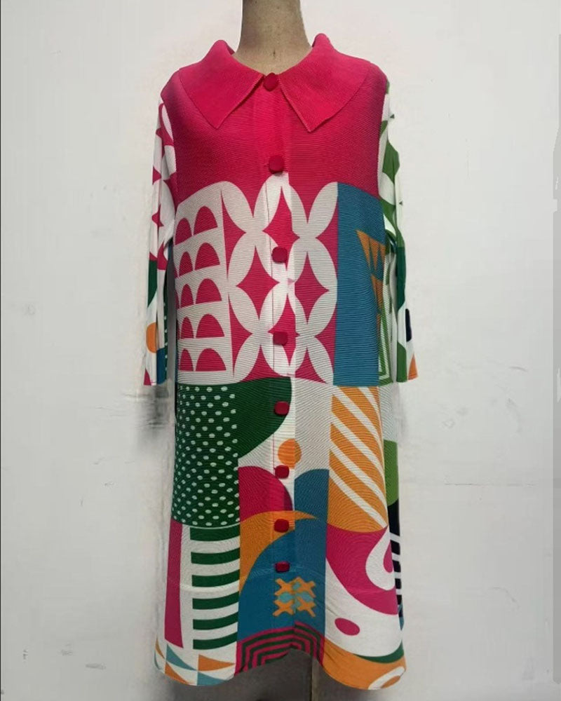 Grande Dame Pleaded Bounce Dress
