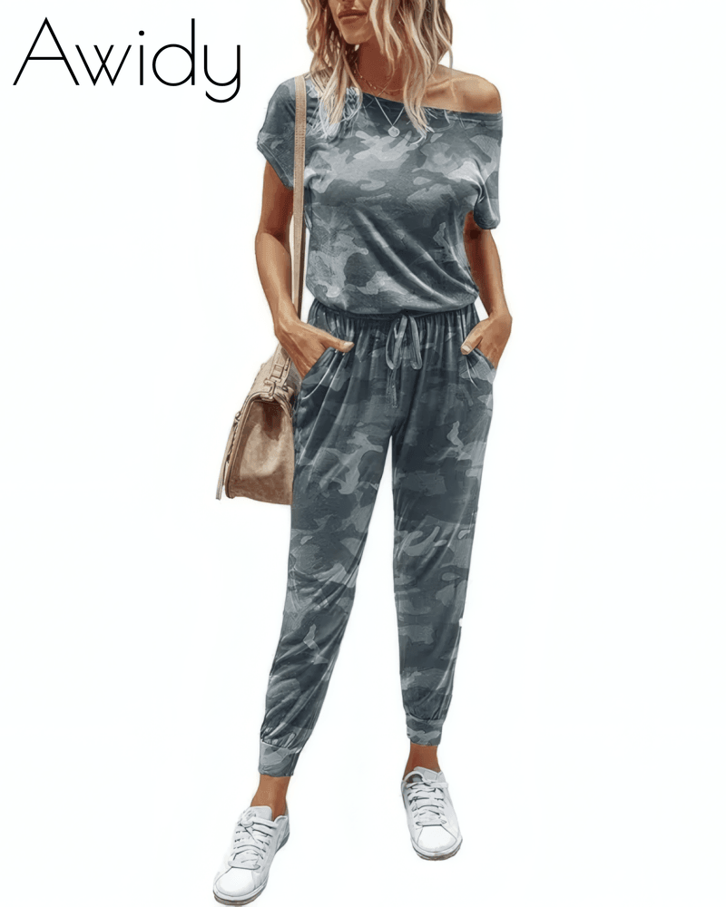 Drop Shoulder Jumpsuit