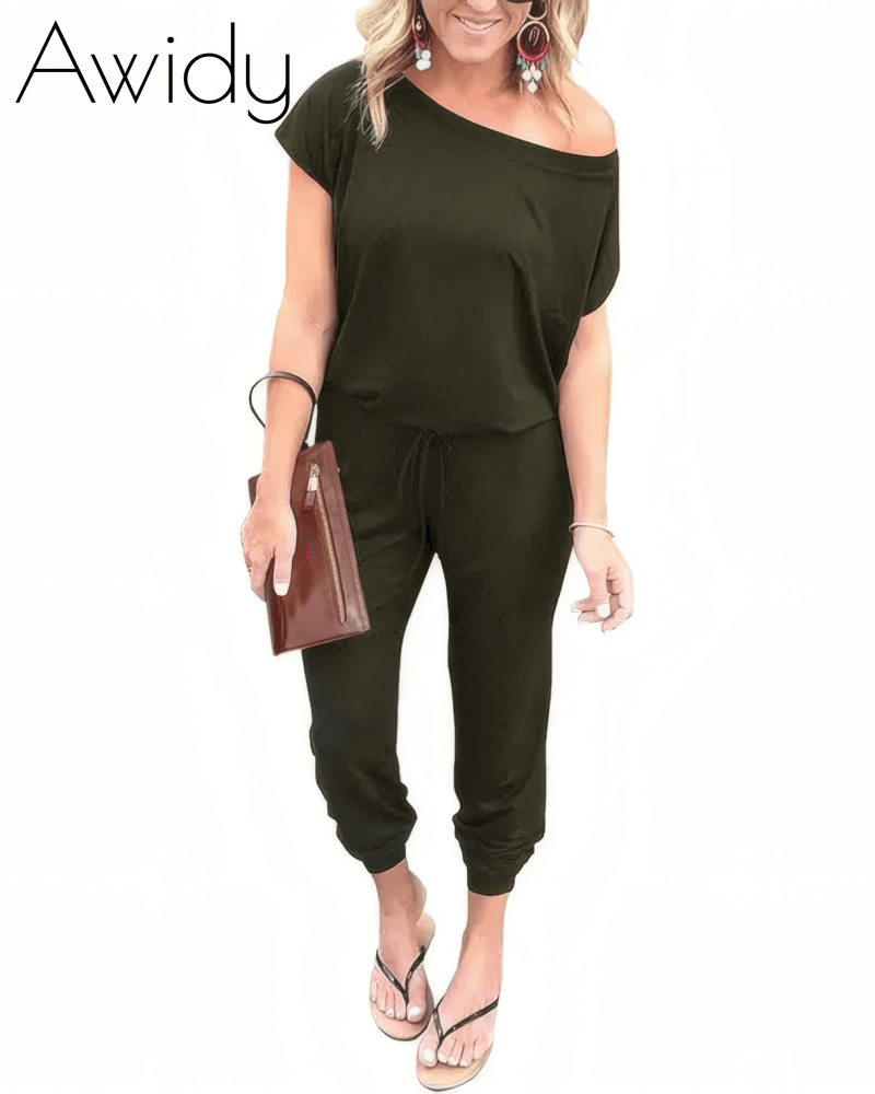 Drop Shoulder Jumpsuit