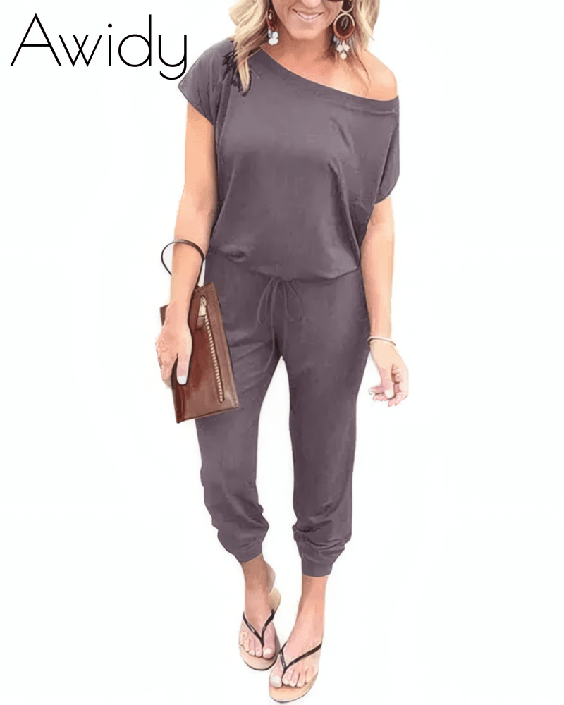 Drop Shoulder Jumpsuit