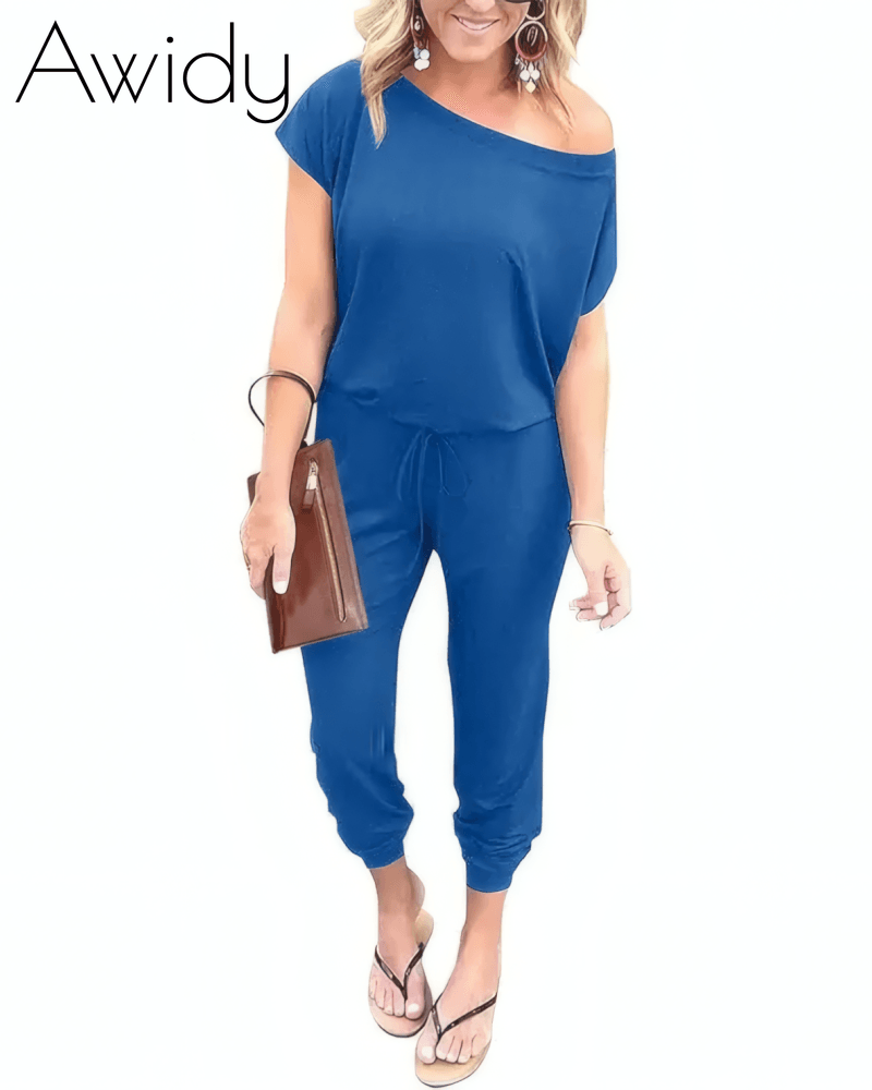 Drop Shoulder Jumpsuit