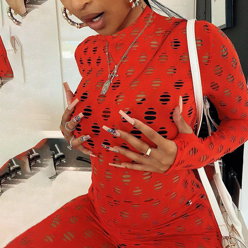 Hollow Sexy Long Jumpsuit