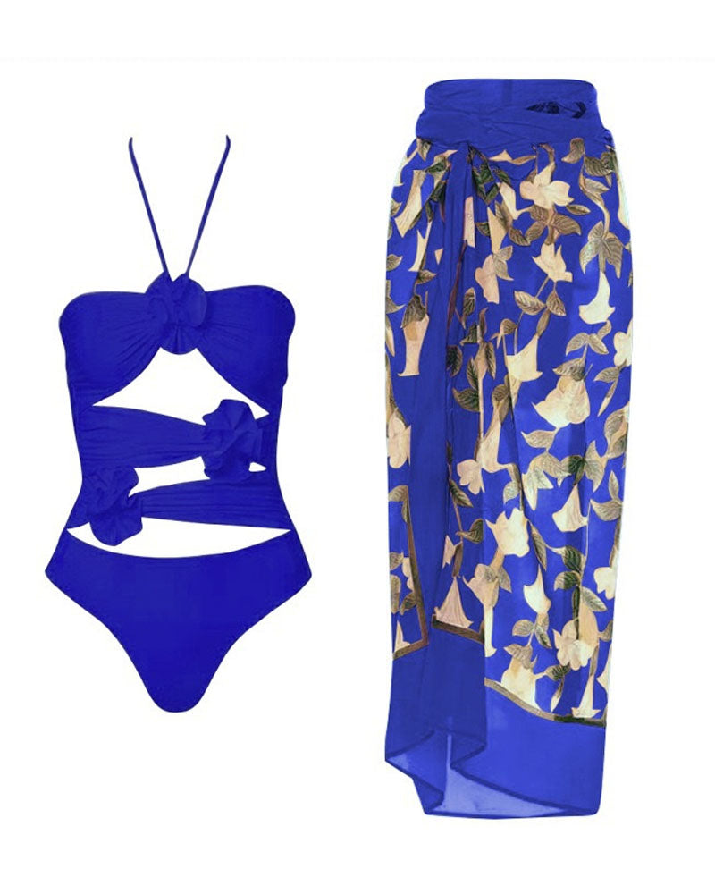 Halter Cutout Swimwear
